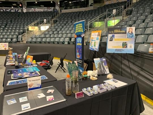 L. E. Carmichael's display at Science Rendezvous