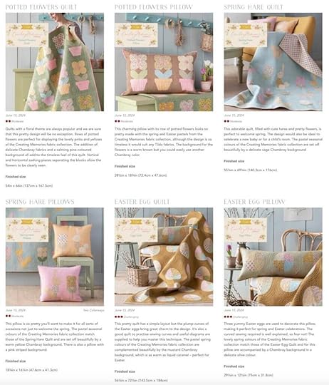 NEW! Tilda Creating Memories Fabric Collection by Tone Finnanger
