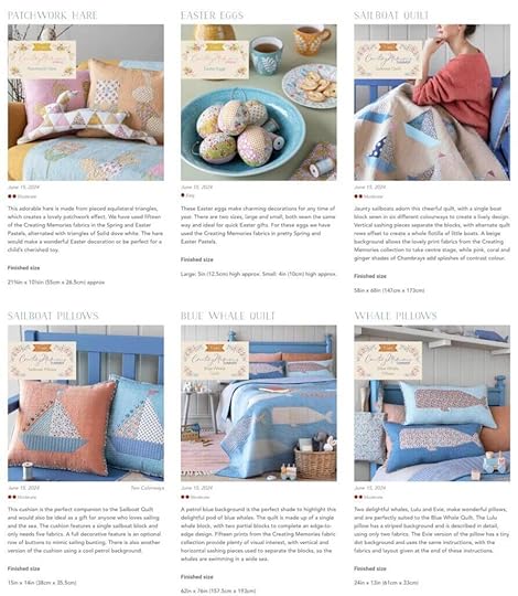 NEW! Tilda Creating Memories Fabric Collection by Tone Finnanger