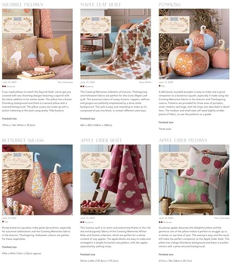 NEW! Tilda Creating Memories Fabric Collection by Tone Finnanger