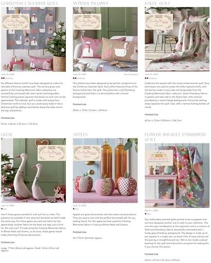 NEW! Tilda Creating Memories Fabric Collection by Tone Finnanger