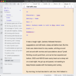 Writing a novel in Markdown