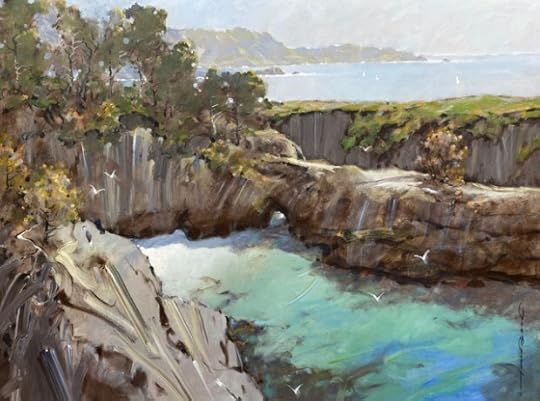 A Jerry Van Megert acrylic of China Cove. (Courtesy image)