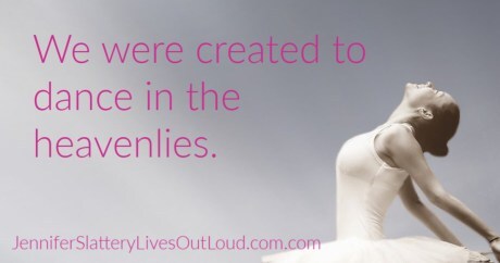 ballerina with words from post