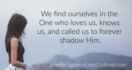 image of woman gazing toward the hills with a quote pulled from the post