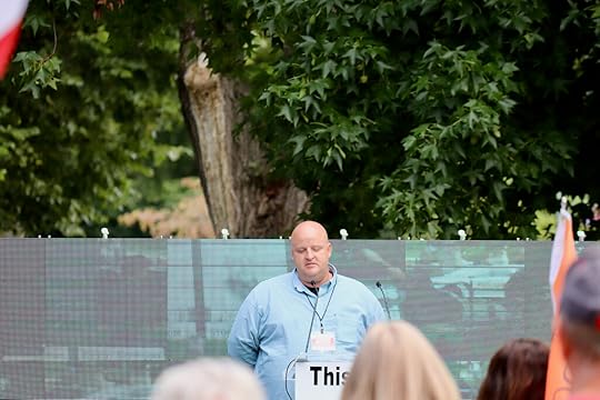 Tommy Tatum, traitor, speaks at the J6 rally