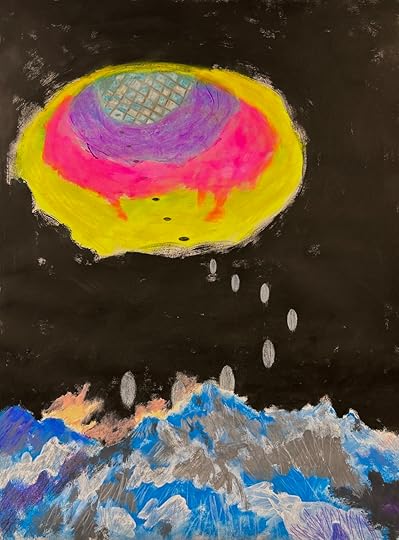 Delivery of the Silver Discs (Mountains on Fire), a study, 24