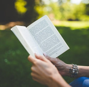 Reading a book
