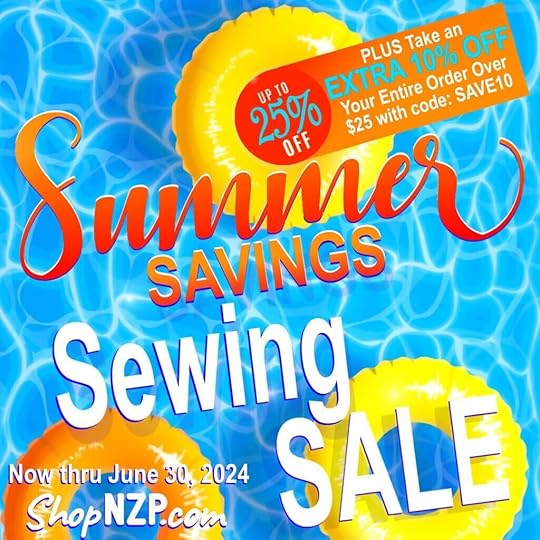Summer Savings Sewing Sale PLUS SAVE an EXTRA 10 Percent Off at The Nancy Zieman Sewing Studio and Quilt Shop and Online at Nancy Zieman Produtions at ShopNZP.com