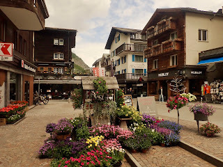 Zermatt Bahnhofstrasse Street Switzerland