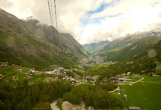 View Zermatt Gondola Ride Matterhorn Glacier Paradise Zermatt Switzerland