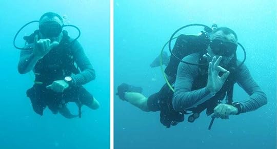 The backpacking husband is a PADI IDC Staff Instructor. The Backpacking Housewife