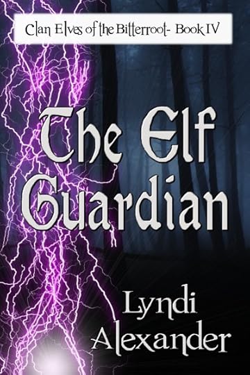 Purple lightning streams down the left side of the image. Behind it is a mysterious dark forest. Text reads