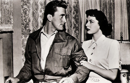 Kirk Douglas and Ruth Roman in Champion (1949)
