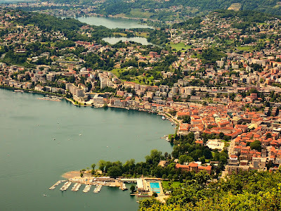 View Lugano from Monte Bre