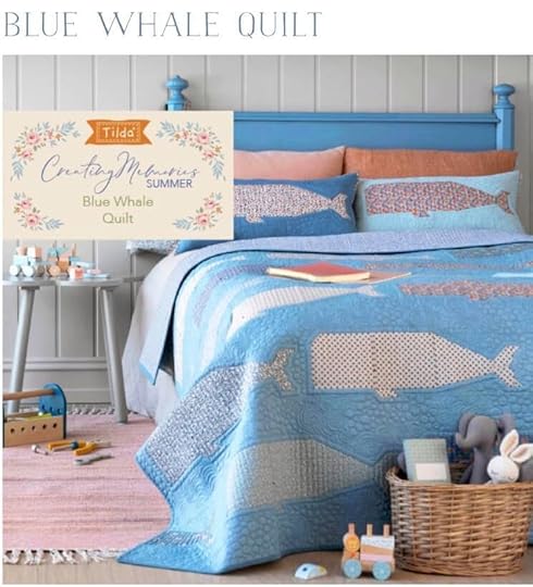 Tilda Creating Memories Blue Whale Quilt Free Pattern