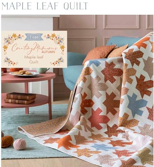 Tilda Creating Memories Maple Leaf Quilt Free Pattern