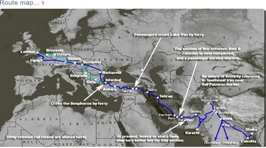 রেল পথে কী ভাবে কানাডা থেকে কলকাতা আসা যায়? (মানচিত্র- লেখক)