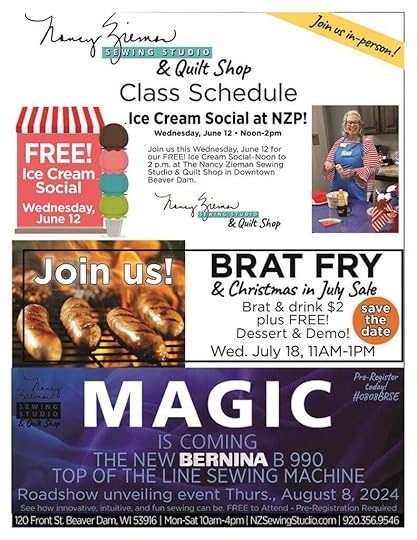 Spring Store Sewing Classes and Events Announced at The Nancy Zieman Sewing Studio and Quilt Shop