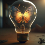 butterfly in a light bulb