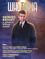 Cover of issue 43 of fanzine Whotopia showing William Russell as Ian Chesterton