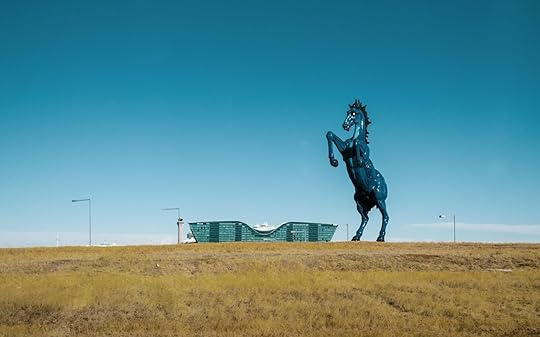 colorado aerotropolis - horse statue outside denver airport
