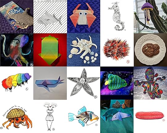 This image includes 20 small square images, each showing a Sea Creature.