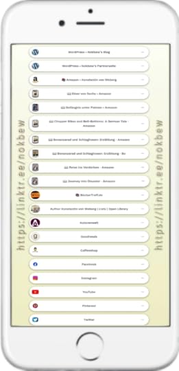 Linktr.ee von Konstantin von Weberg in einem Handy