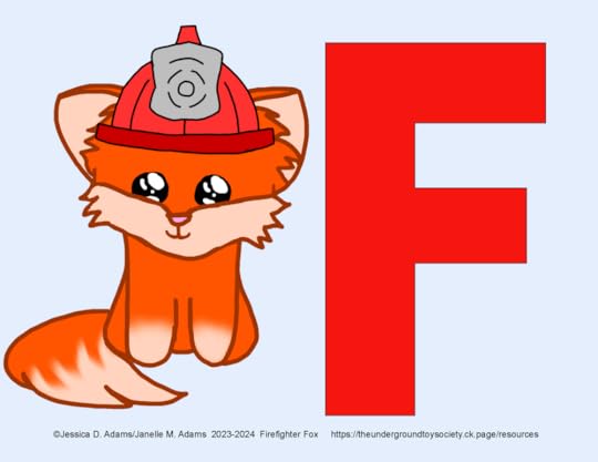 Firefighter Fox Letter F Illustrated by Janelle M. Adams