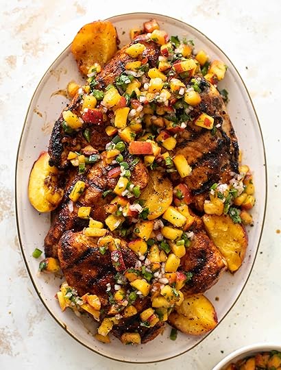grilled jalapeño peach chicken