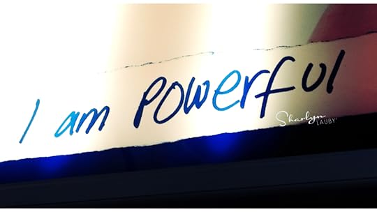 wall sign I am powerful building resilience at work