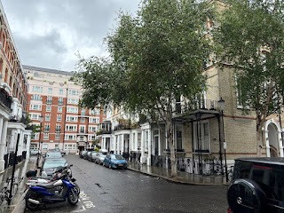 Cheniston Gardens, London W8, looking towards Wrights Lane