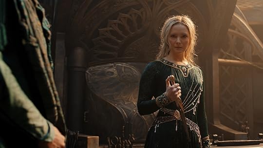 Galadriel holds a dagger during The Rings of Power's season one finale