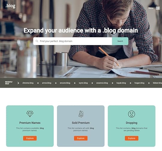 previous homepage design for my.blog