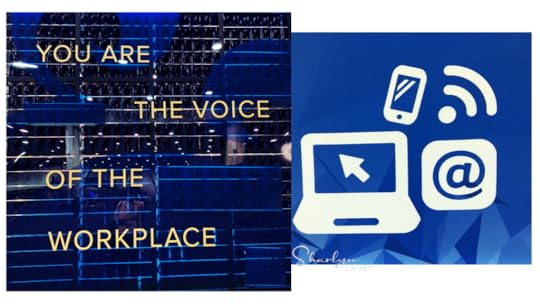 wall graphic you voice workplace professional business text message