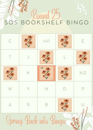 SOS book shelf bingo card