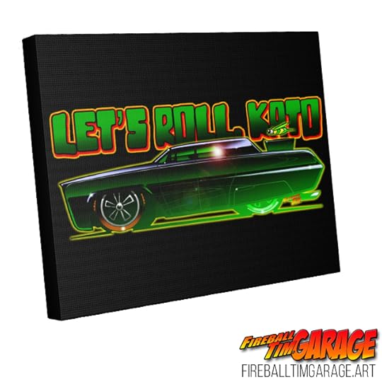 Green Hornet Concept Art Canvas in the Fireball Tim Garage