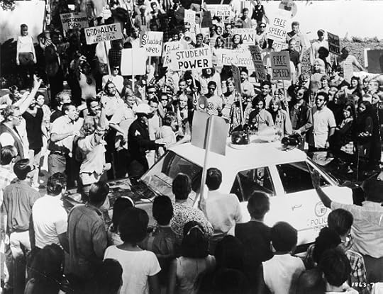 Protestors Surround Police Car Outside 1968 Democratic National Convention