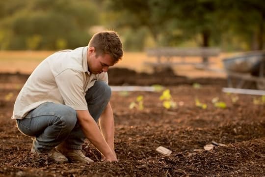 man working with the earth. kindness, compassion, and empathy.