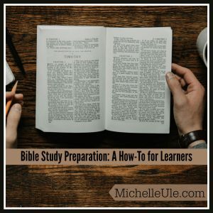 Bible study preparation