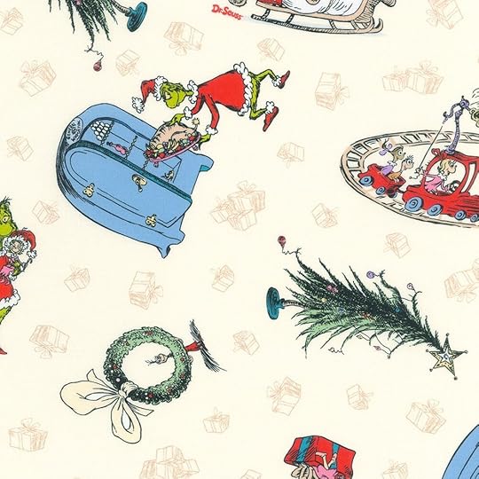How the Grinch Stole Christmas Shenanigans Fabric by the Yard available at Nancy Zieman Productions at ShopNZP.com