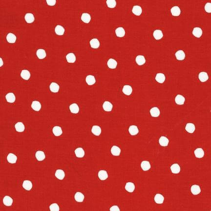 NEW! Dr. Seuss White Dot on Cherry Red Fabric by the Yard available at at ShopNZP.com from Nancy Zieman Productions