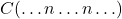 C(\ldots n\ldots n\ldots)