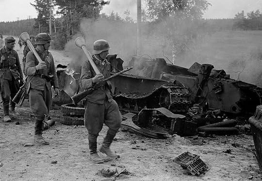 Sergeants Kalle Niemelä and Heino Nikulassi of Finnish Infantry Regiment 12 near Tali-Ihantala, Finland, 30 June 1944 (Finnish Wartime Photograph Archive: 155431)