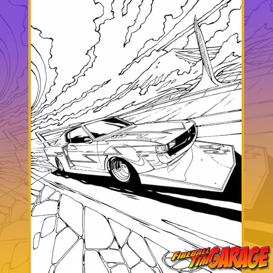 Bosozoku Celica GT Concept Art Fireball Tim Garage