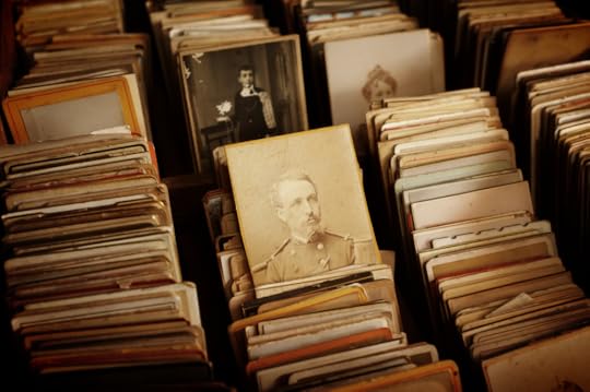 boxes of old photograps