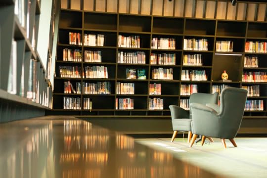 reading chairs at a library