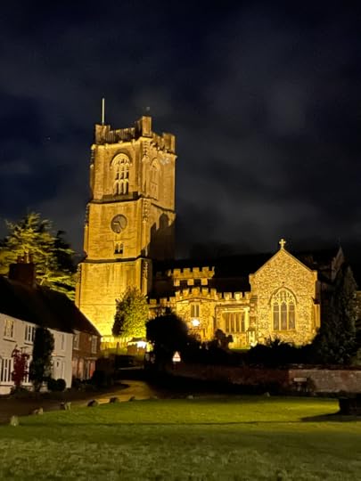 St. Michael's Church lit up for New Year's Eve 2023