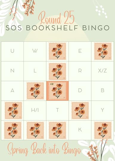 SOS book shelf bingo card