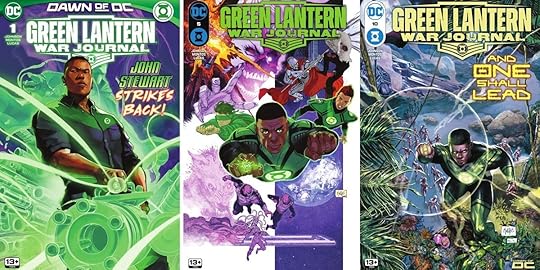 Green Lantern War Journal covers featuring John Stewart.